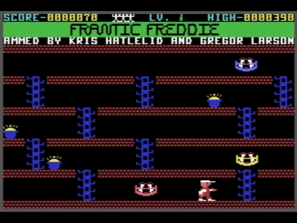 Gameplay of Frantic Freddie for Commodore 64